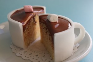 Cupcake de chocolate caliente por Anna